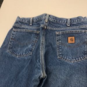 Relaxed fit Carhartt flannel lined jeans